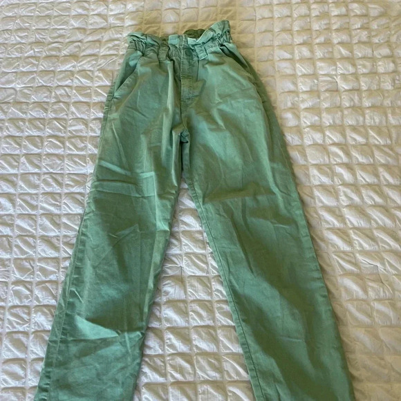 Mother The yo-yo ruffle greaser ankle in deep sea wash - Picture 4 of 14